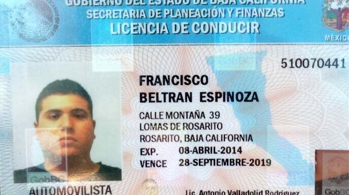 Resultado de imagen para imagen de una licencia de manejar de baja california