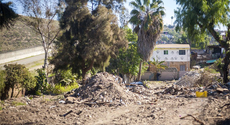 Casas demolidas por la construccion de blvd en la colonia zapata