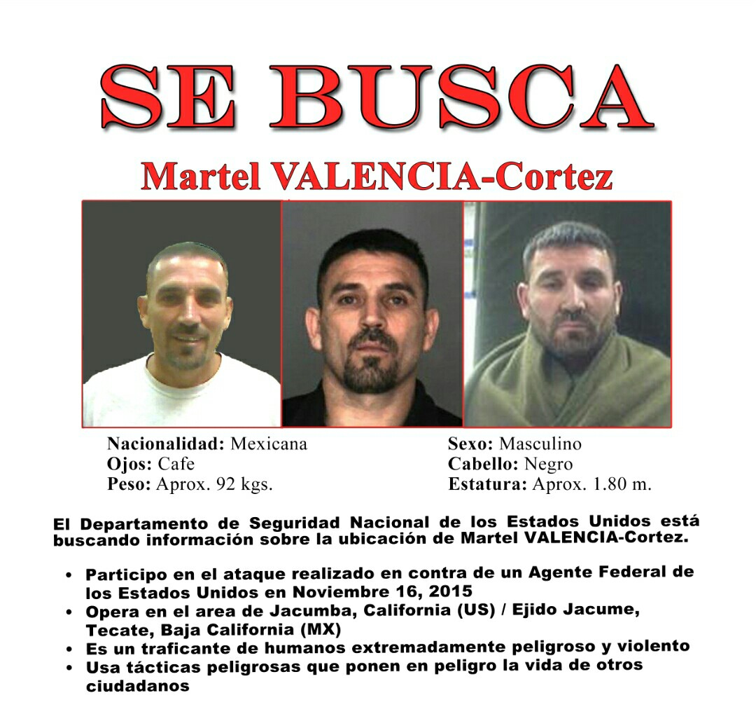 Las imágenes de Valencia Cortez en arrestos previos fueron utilizadas para dar con él.