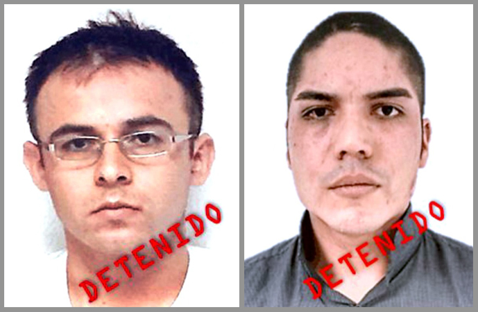 Alan Fernando Garmiño Moreno de 25 años; Juan Alberto Juarez Cabrera, "El Bananas", de 30 años