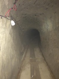 El túnel es el más grande localizado en la frontera entre California y Baja California 