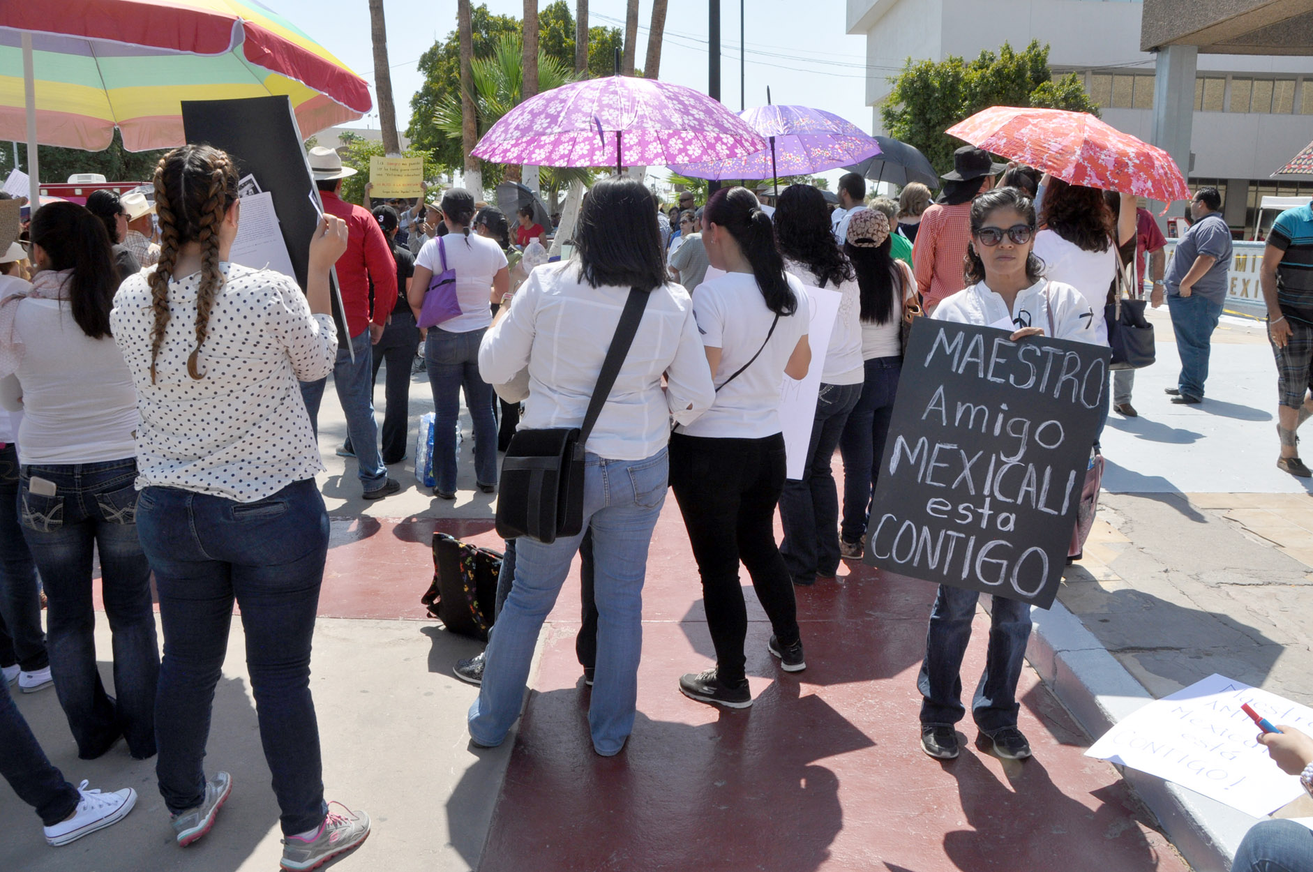 Exigieron la liberación de los detenidos durante las movilizaciones en Oaxaca. Foto: Sergio Haro