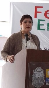 Titular de la Secretaría del Trabajo y Previsión Social, Juana Pérez Floriano.
