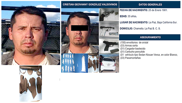Cristian Geovanny González Valdovinos acusado de ser  el autor material de la ejecución del Gool Sport Bar