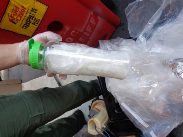1-28-16 border patrol discovers meth stashed in gas tank of suv