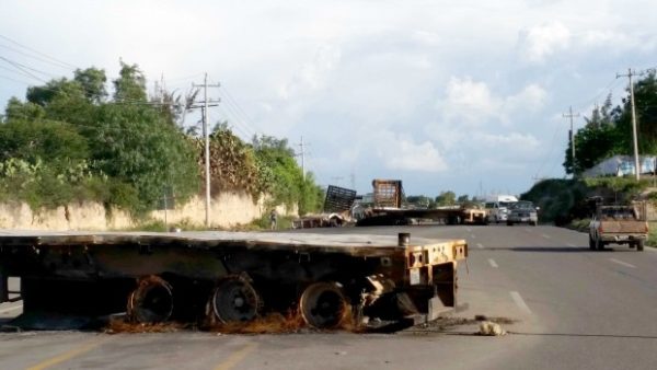 Lugar donde fue el enfrentamiento, carretera 190, Nochixtlán, Oaxaca