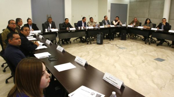 Los titulares de Seguridad Pública realizaron una reunión antes de dejar funciones. Fotos: Jorge Dueñes