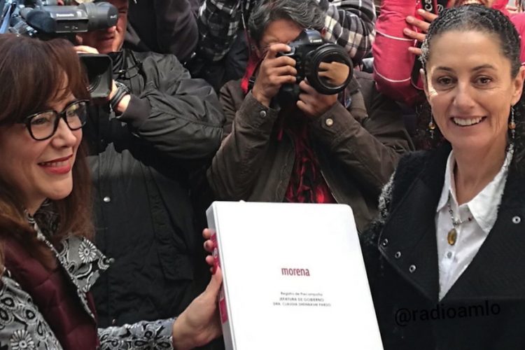 Se registra Sheinbaum como precandidata a jefatura de Gobierno Se registra Sheinbaum como precandidata a jefatura de Gobierno