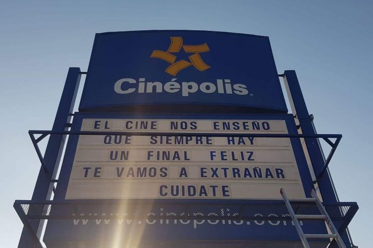 Cinepolis anuncia el cierre de cines en México por Coronavirus