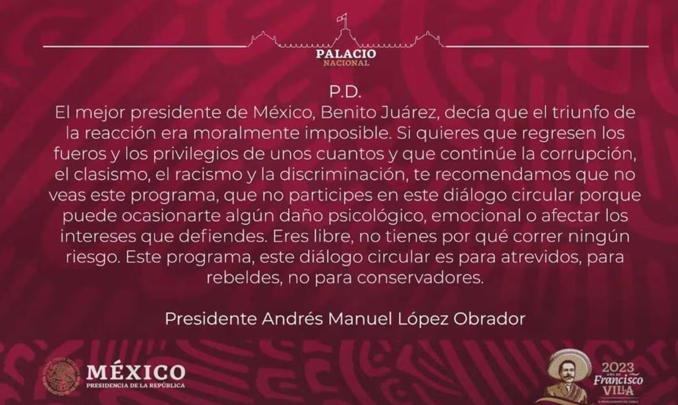 AMLO Incumple Orden Del INE De Eliminar Posdata Contra Conservadores