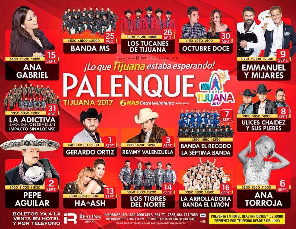 Anuncian cartelera del palenque Tijuana Semanario ZETA