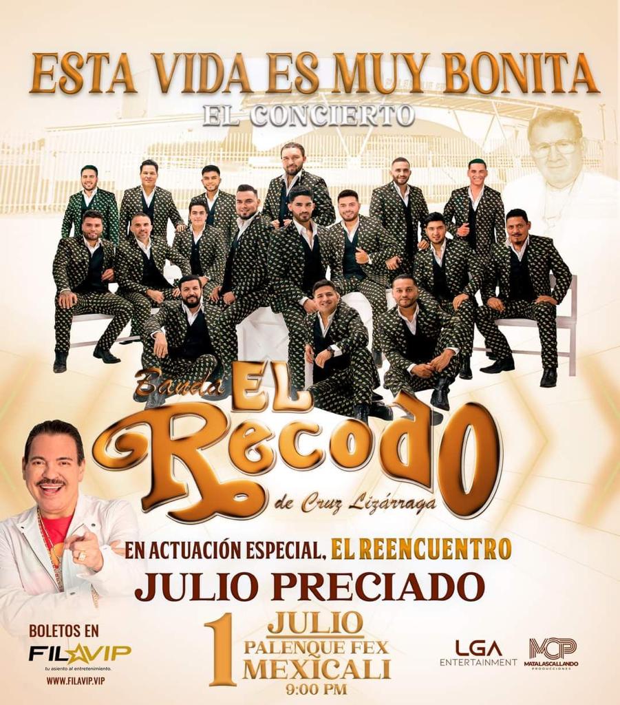 Reencuentro de Banda El Recodo y Julio Preciado llegará a BC