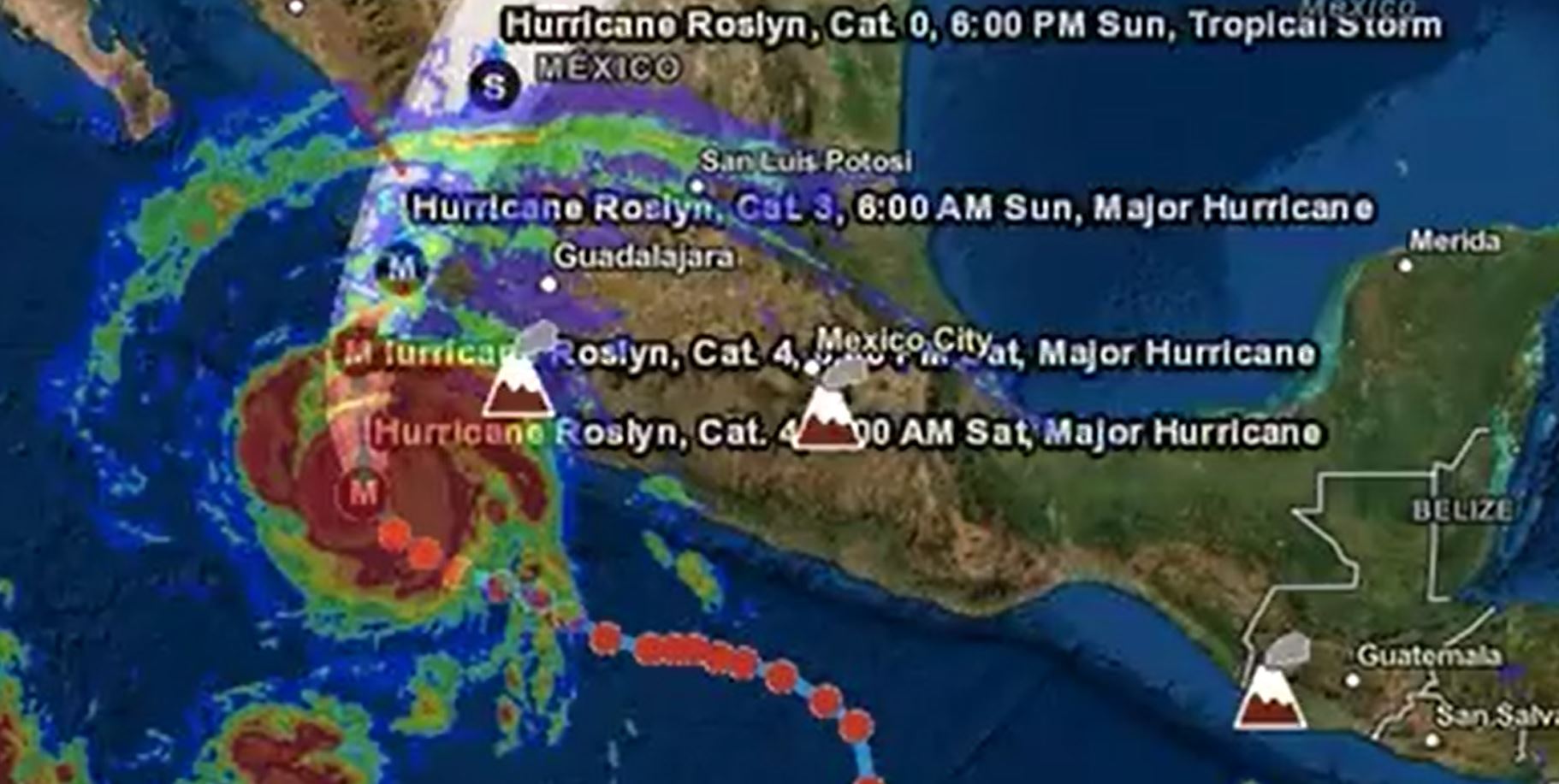 A Manzanillo Podría Impactar El Huracán Roslyn Ladomx 