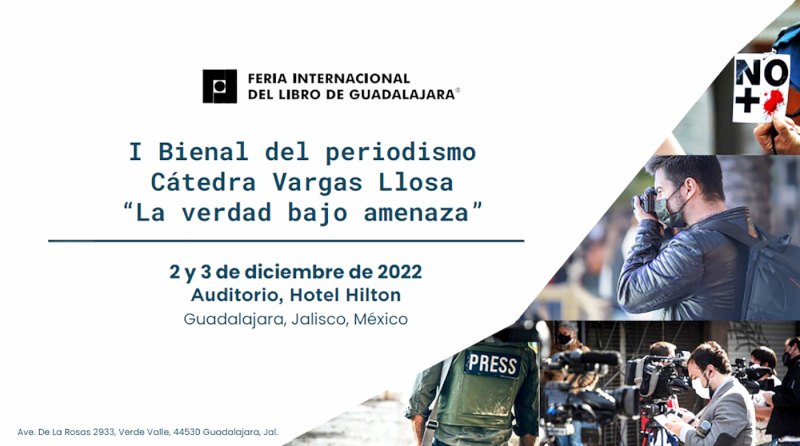 Surge Bienal del Periodismo Cátedra Vargas Llosa, en FIL Guadalajara. Noticias en tiempo real