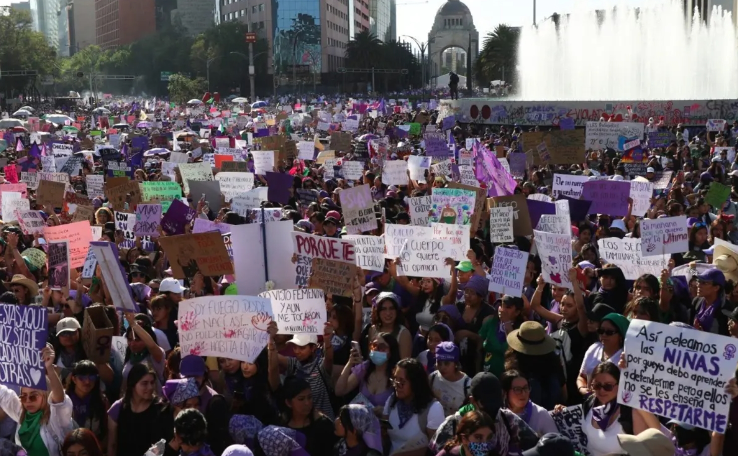 Asistieron 90 mil personas a marcha del Día de la Mujer en CDMX; fue ...