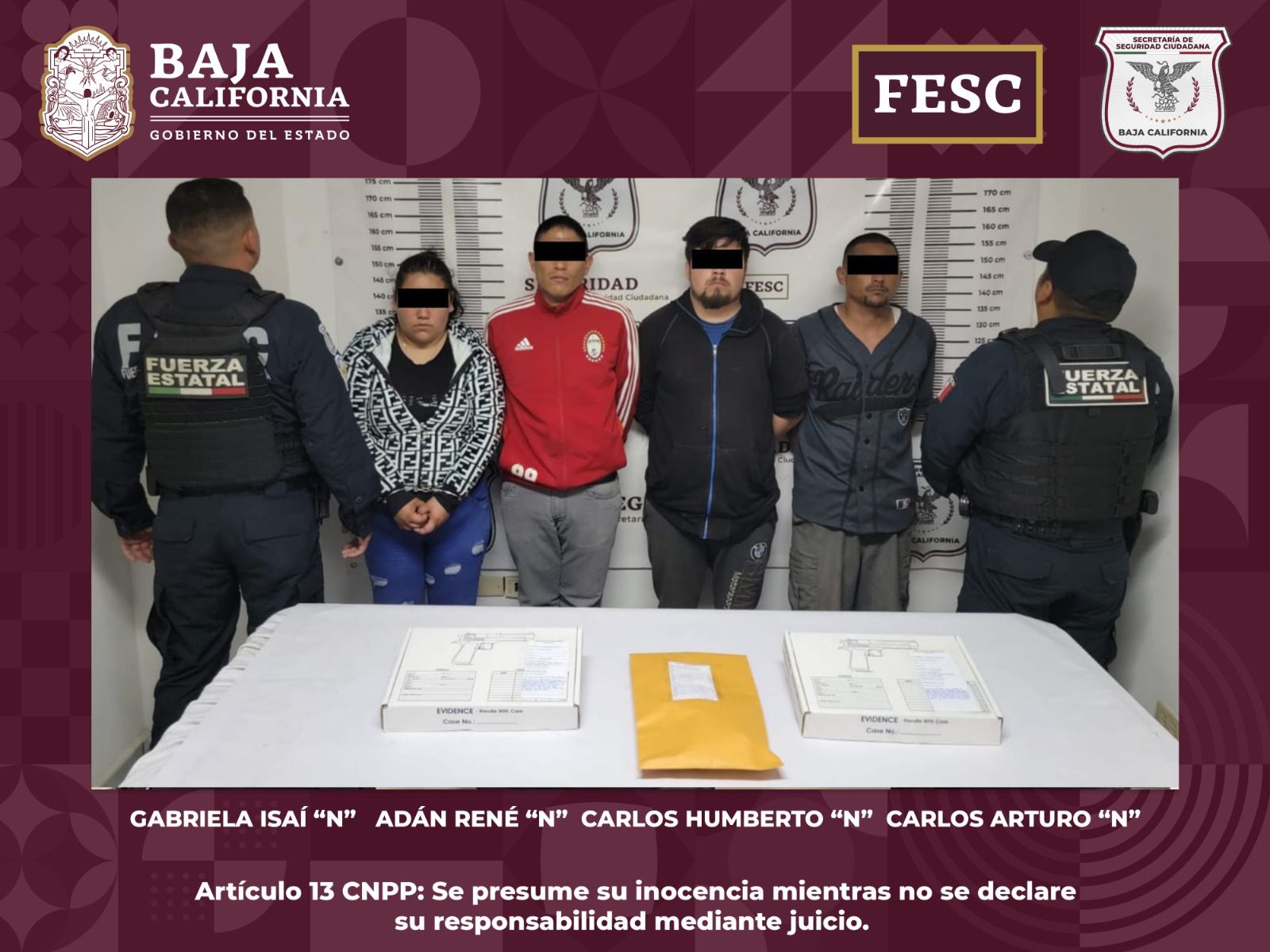 Detienen a cuatro con armas y droga en Ensenada; llevaban a tres ...