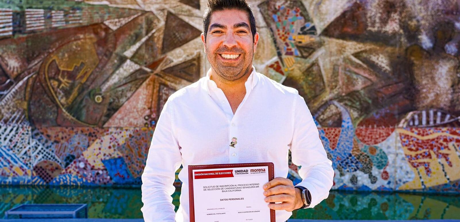 Alcalde de Ensenada se registró como aspirante al Senado de la