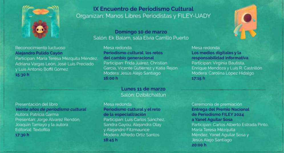 Encuentro Nacional de Periodismo Cultural en la FILEY 2024