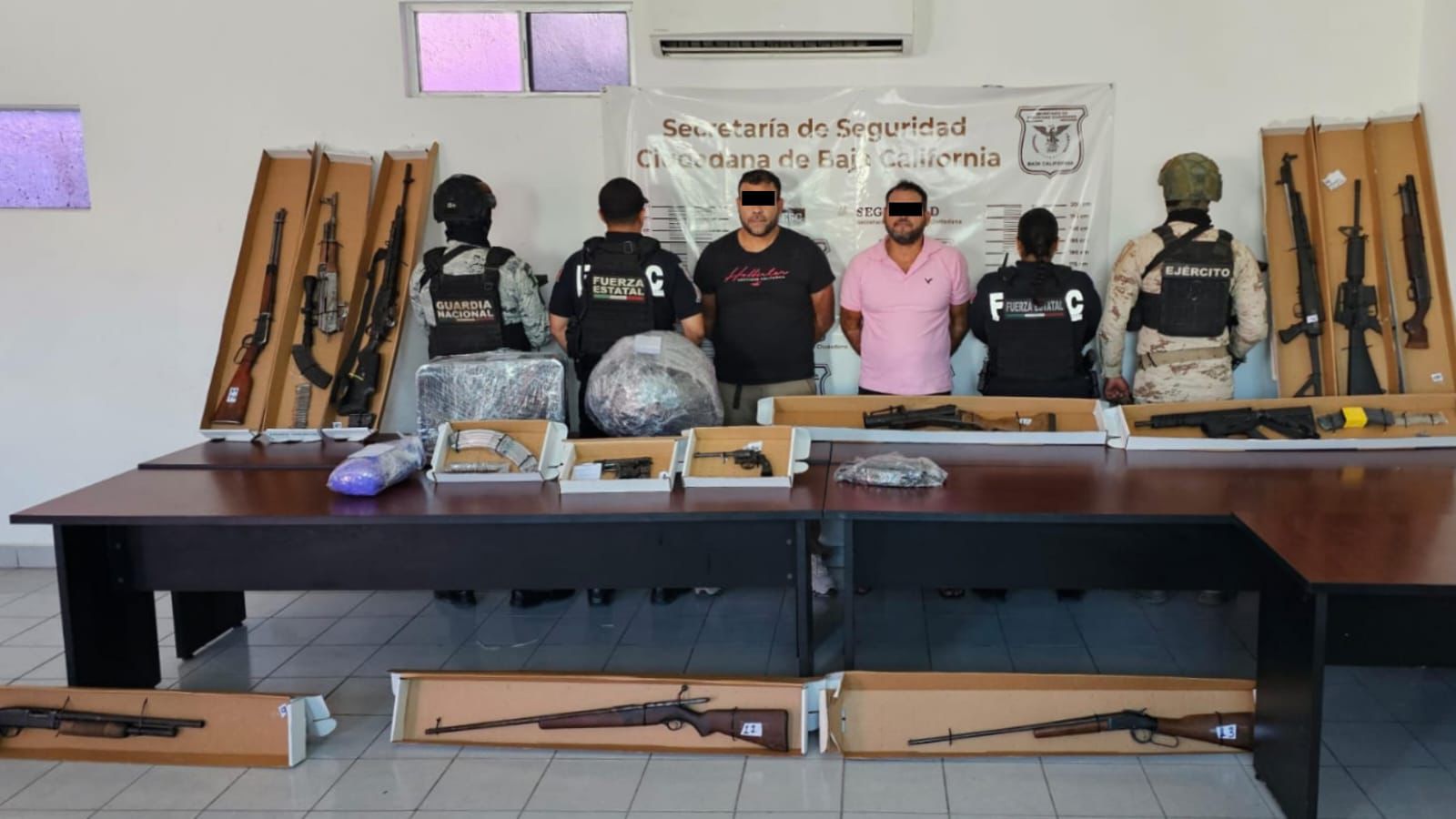 Capturan a sujetos con armas largas y droga en Ensenada - Semanario ZETA
