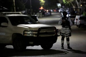 Ejercito resguarda zona de ataque con drones Foto Jorge Duenes