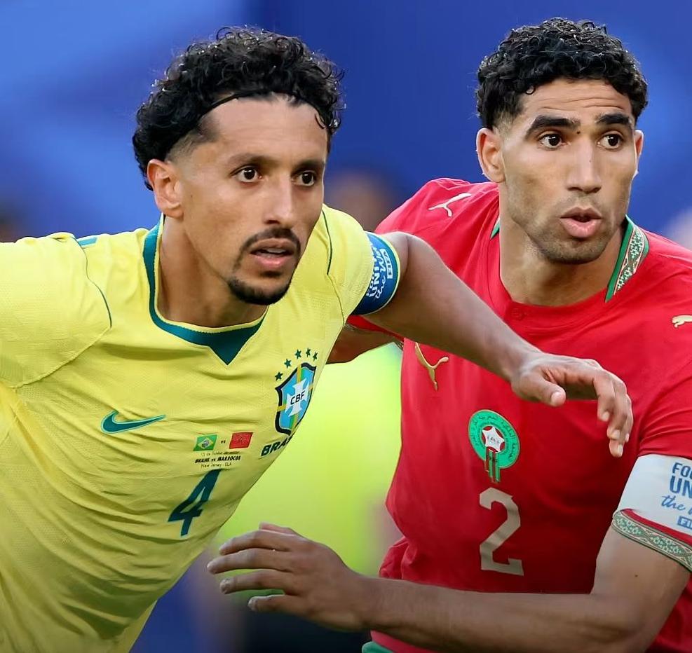 Brasil Marruecos en partido de la FIFA