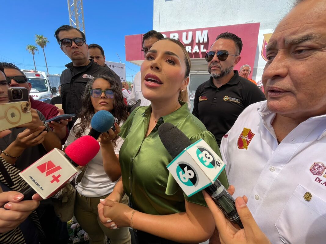 Atencion a medios de Marina del Pilar Avila Olmeda Foto Arath Castillo
